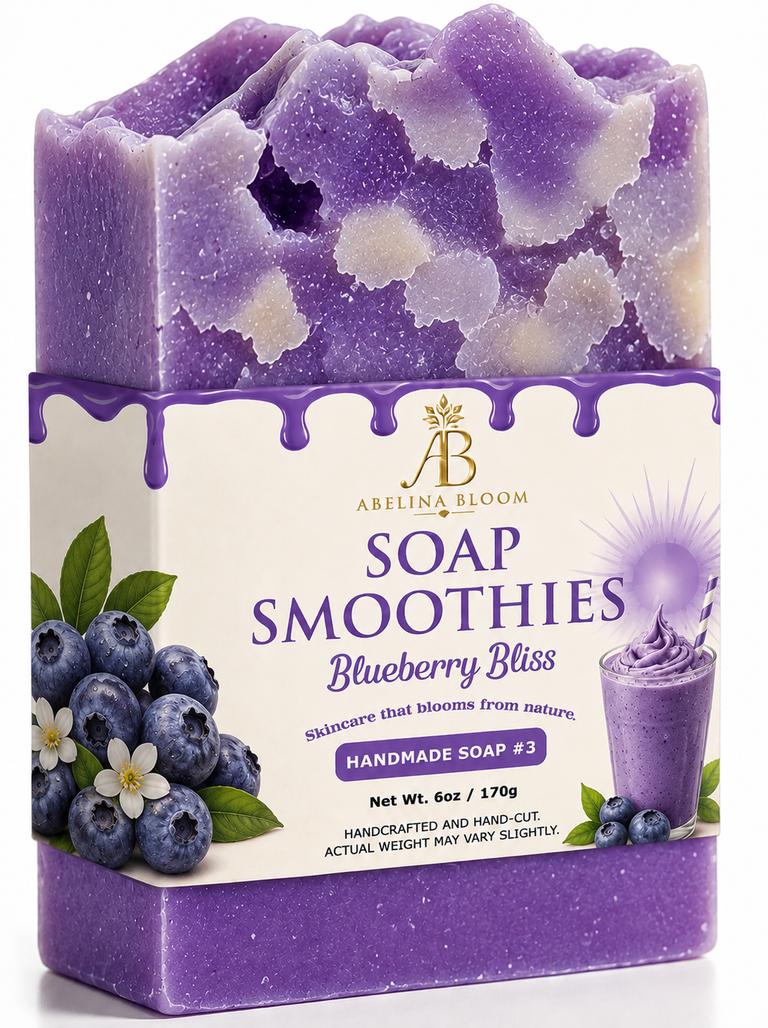 Blueberry Bliss Soap Smoothie™ No. 3 | Goat Milk Handmade Soap